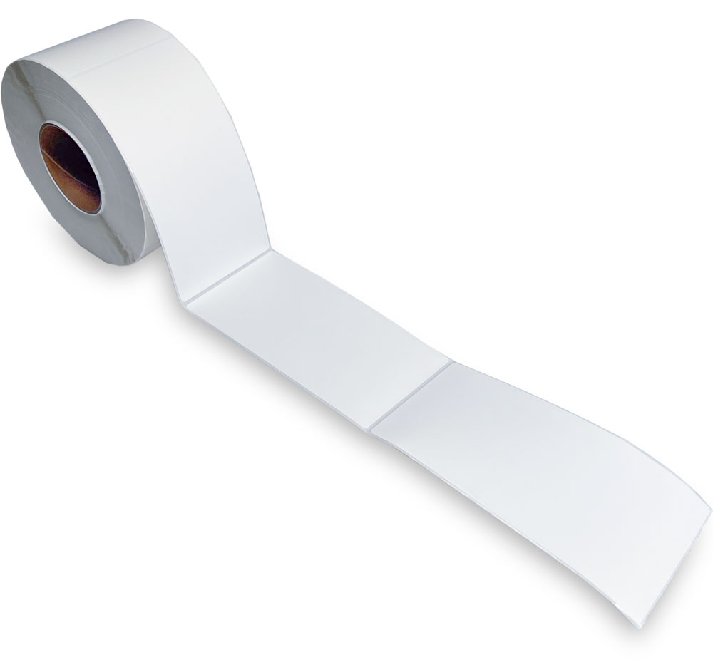4 x 8 Top Coated Direct Thermal Labels - White
