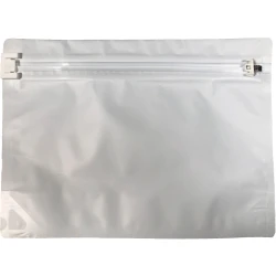12.5" x 9" + 4" White Child Resistant Bags