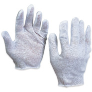 Cotton Inspection Gloves -L