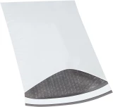 White 10.5x16 bubble lined poly mailers