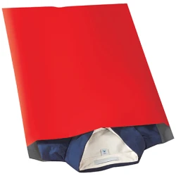 14 1/2" x 19" Red Poly Mailers