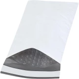Whitew 5x10 bubble lined poly mailers 25 per case