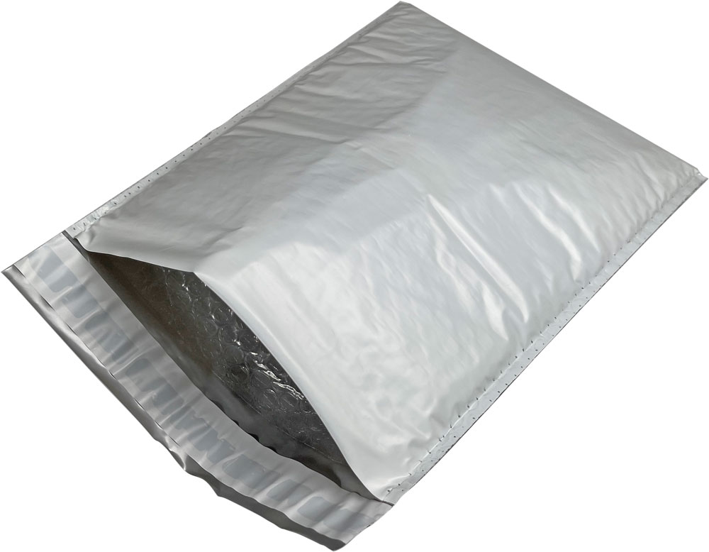 White Number 2 8.5x12 bubble lined poly mailers Bulk