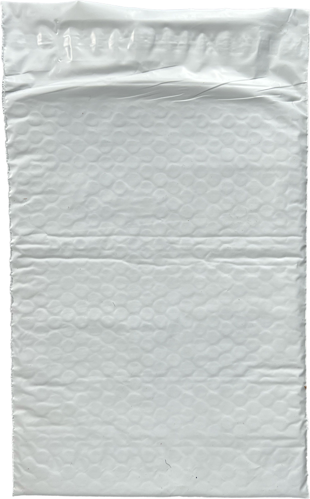 Front of 6.5 x 10 Bubble Poly Mailers