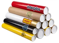 Custom Labels on Mailing Tubes Custom Labels on Mailing Tubes