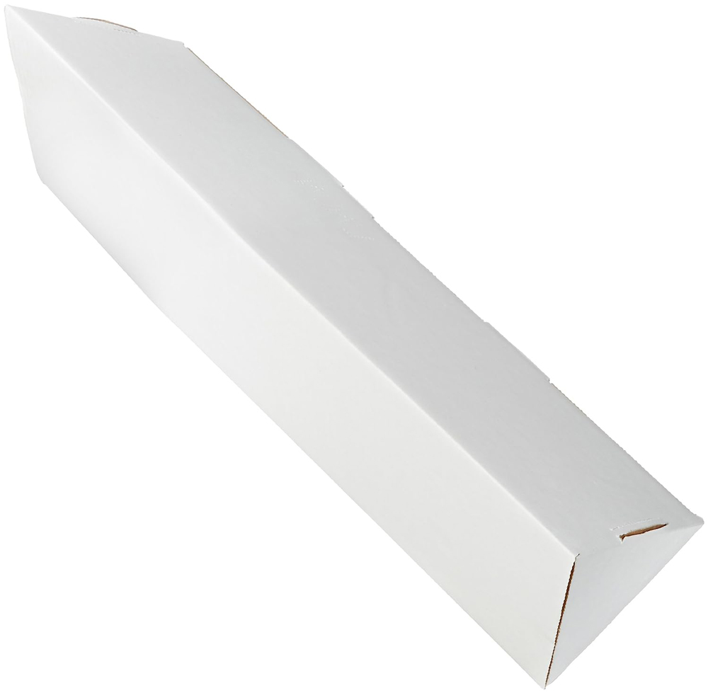 2 x 18 1/4 Triangle Mailing Tubes - White Triangle Ship Tube