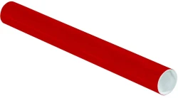 2" x 18" Red Round Cardboard Mailing Tubes