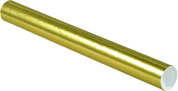 2" x 20" Gold Round Cardboard Mailing Tubes