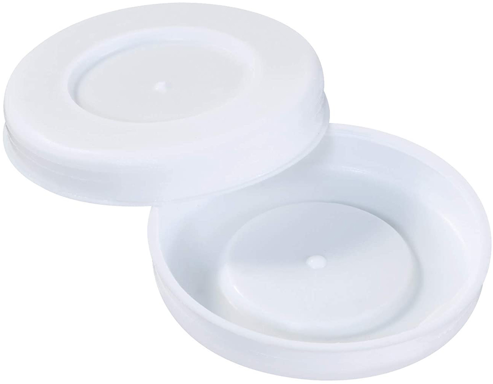 2.5 inch white plastic end caps