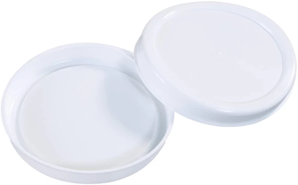 3 inch white plastic end caps