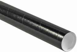 3" x 18" Black Round Cardboard Mailing Tubes