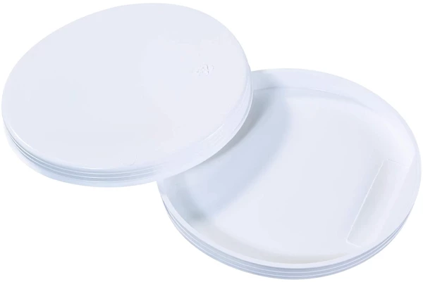 5 inch white plastic end caps
