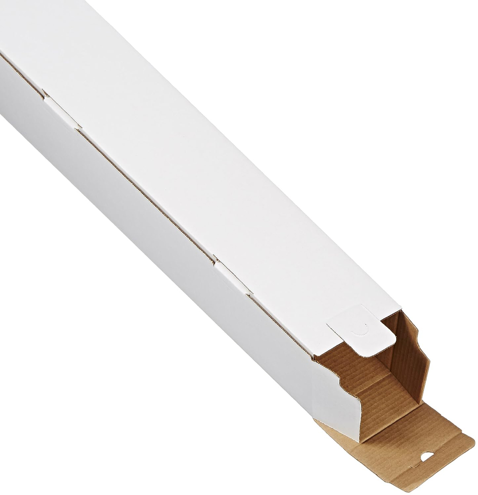 White 5 x 5 x 43 square mailing tubes