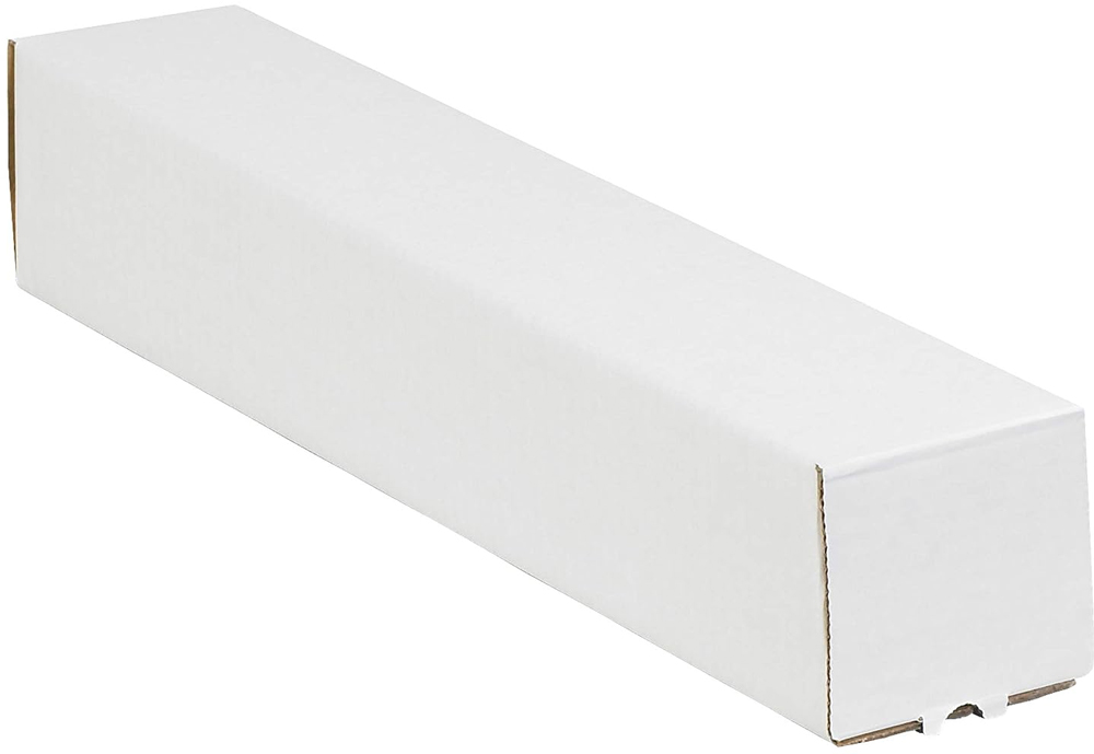 White 5 x 5 x 48 Square Mailing Tubes