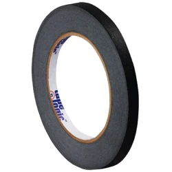 1/4" x 60 yds 4.9 Mil Black Colored Masking Tape