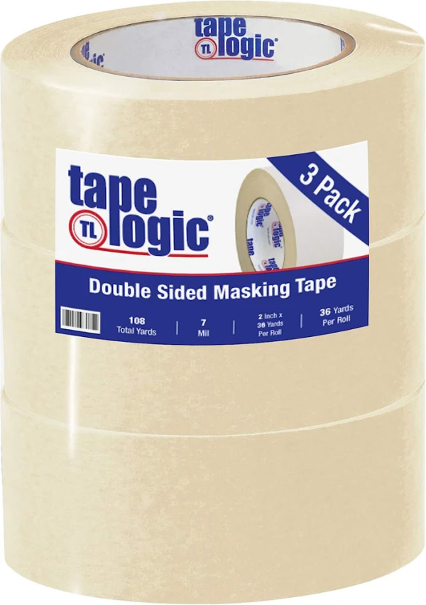 2 x 36 yds Double Sided Masking Tape - 3/Pack 2 inch x 36 yds Double Sided Masking Tape - 3/Pack
