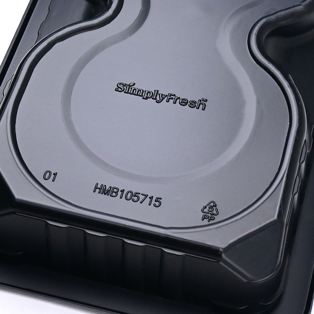 10.63 x 6.7 x 1.57 SimplyFresh Hamburger Tray with Soaker Pad