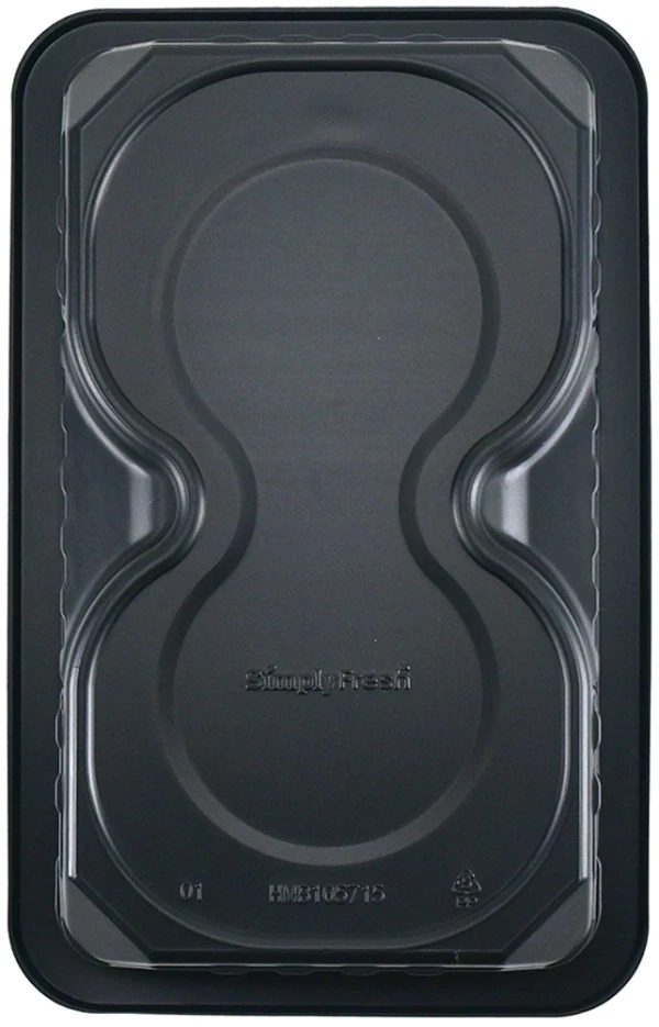 10.63 x 6.7 x 1.57 SimplyFresh Hamburger Tray with Soaker Pad