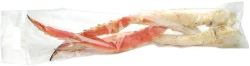 7" x 25" Zip Locking Crab Leg Bag with Die Cut Handle