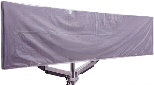 76x24 Sterile Plastic Monitor Cover (sewn corners) 2 mil 76 x 24 Sterile Plastic Monitor Cover (sewn corners) - Individually Packed