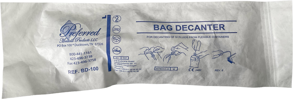 IV Bag Decanters - Individually Packed