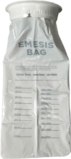 6.5" x 15" Disposable Emesis Bags