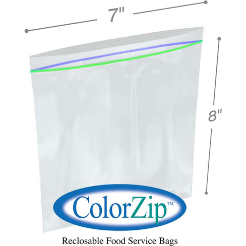 1 Quart Reclosable Poly Food Storage Freezer Bags