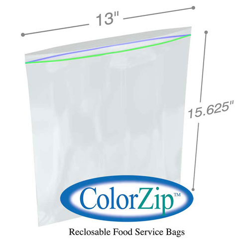 2 Gallon Jumbo Reclosable Poly Food Storage Bags