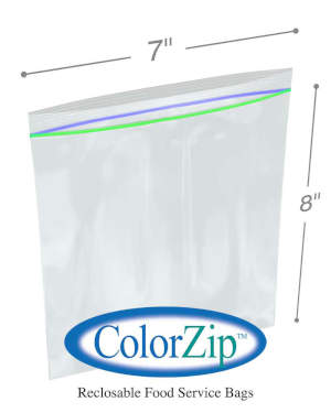 1 Quart Ziplock Reclosable Food Storage Bags