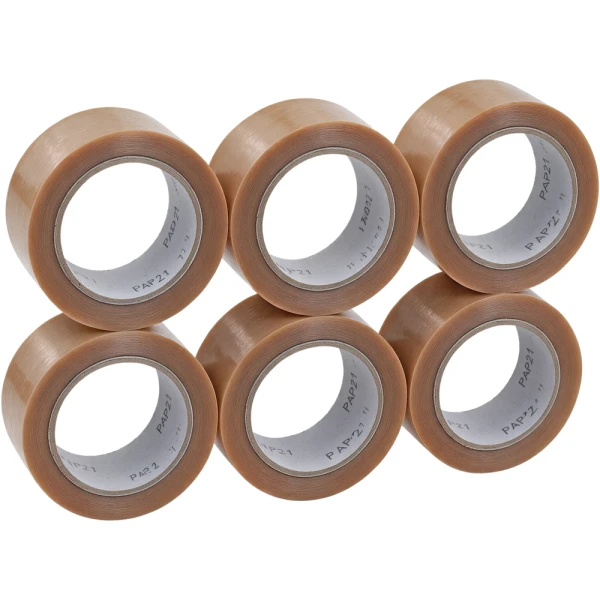 2 in x 55 yds natural rubber tape Clear 2 in x 55 yds 1.9 mil Natural Rubber Tape