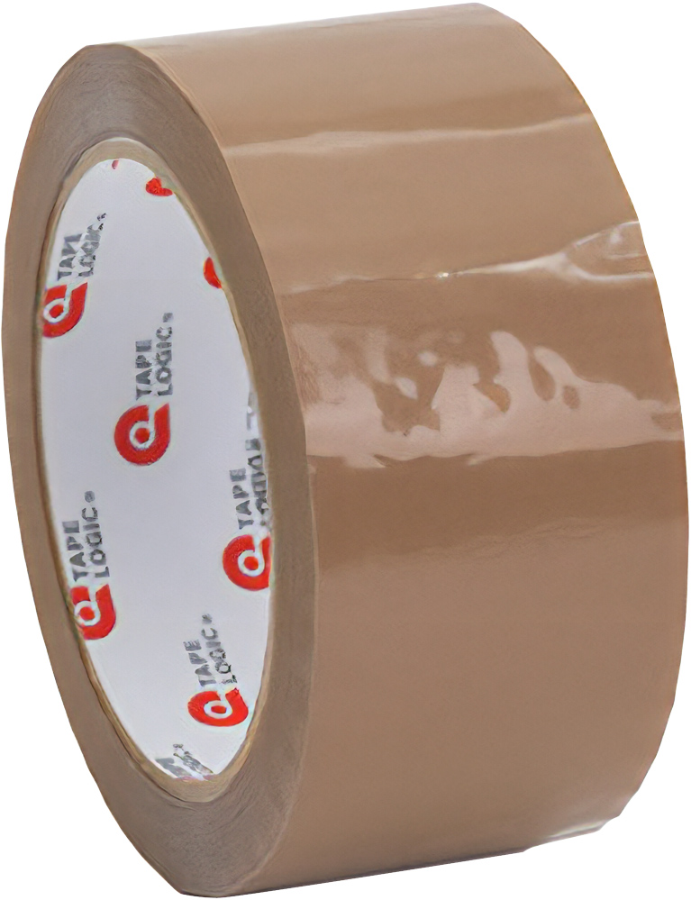 Tan 2 in x 110 yds 2.1 mil PVC Natural Rubber Tape