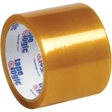 Clear 3 x 55 yds 2.1 mil PVC Natural Rubber Tape - 6/Pack