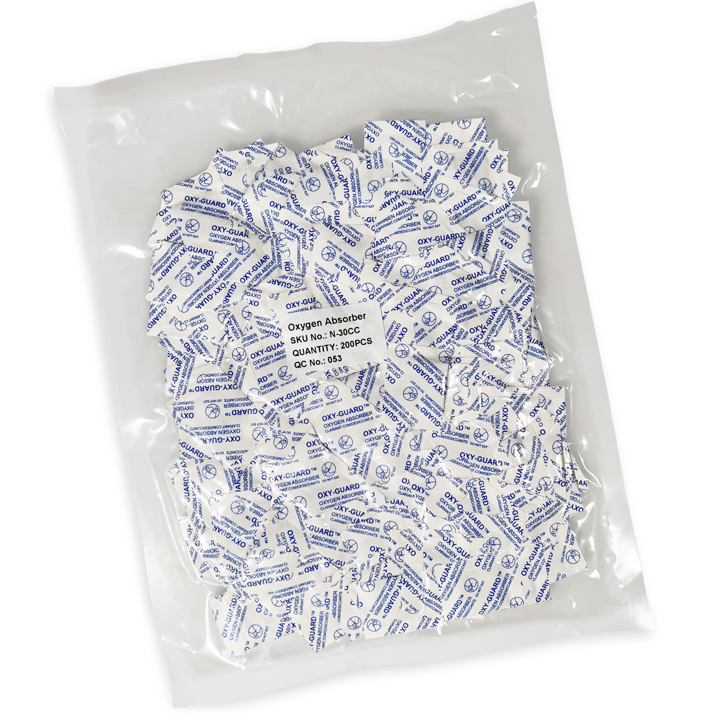 Vacuum Sealed Pack of Oxy-Guard Oxygen Absorbing Packets 30cc