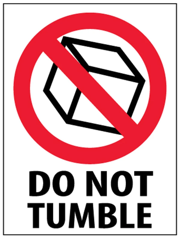 DO NOT TUMBLE International Safe Handling Labels