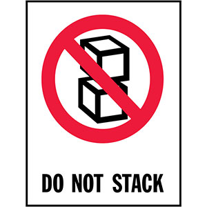 DO NOT STACK - International Safe Handling Label