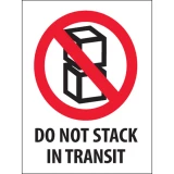 Do Not Stack in Transit Labels