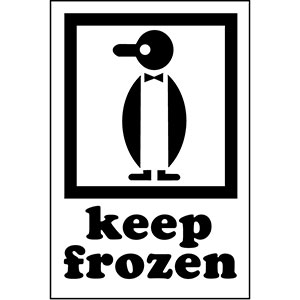 KEEP FROZEN - International Safe Handling Label