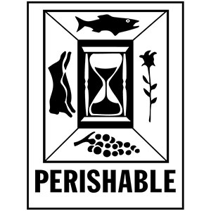PERISHABLE - International Safe Handling Label