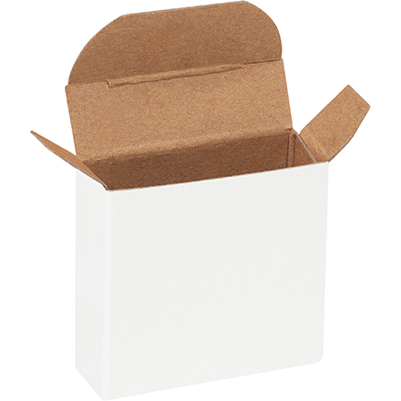 5/8 x 1 15/16 x 1 15/16 White Reverse Tuck Mailers