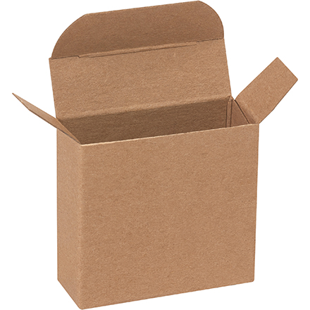 3/4 x 2 1/4 x 2 1/4 Kraft Reverse Tuck Mailers 3/4 x 2 1/4 x 2 1/4 Kraft Reverse Tuck Mailers