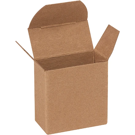 7/8 x 1 13/16 x 1 13/16 Kraft Reverse Tuck Mailers