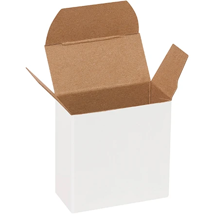 1 1/16 x 2 1/8 x 2 1/8 White Reverse Tuck Mailers 1 1/16 x 2 1/8 x 2 1/8 White Reverse Tuck Mailers