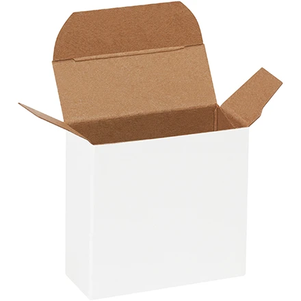 1 1/16 x 2 5/8 x 2 5/8 White Reverse Tuck Mailers 1 1/16 x 2 5/8 x 2 5/8 White Reverse Tuck Mailers