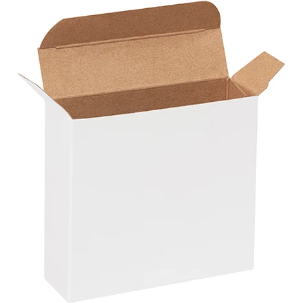 1 1/16 x 4 x 4 White Reverse Tuck Mailers 1 1/16 x 4 x 4 White Reverse Tuck Mailers
