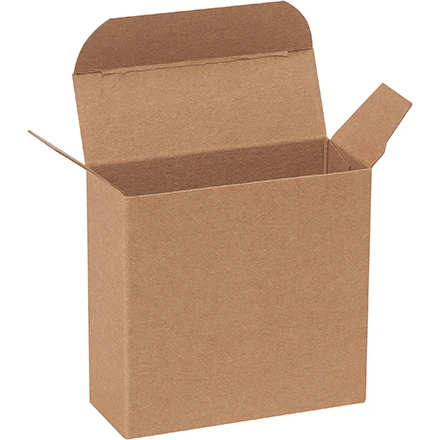 1 3/16 x 3 1/4 x 3 1/4 Kraft Reverse Tuck Mailers 1 3/16 x 3 1/4 x 3 1/4 Kraft Reverse Tuck Mailers