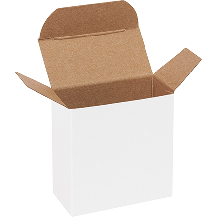 1 1/4 x 2 1/2 x 2 1/2 White Reverse Tuck Mailers 1 1/4 x 2 1/2 x 2 1/2 White Reverse Tuck Mailers