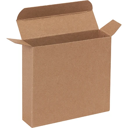 1 1/4 x 4 13/16 x 4 13/16 Kraft Reverse Tuck Mailers 1 1/4 x 4 13/16 x 4 13/16 Kraft Reverse Tuck Mailers