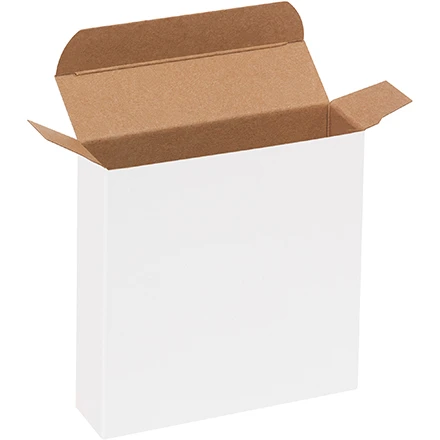 1 1/4 x 4 13/16 x 4 13/16 White Reverse Tuck Mailers 1 1/4 x 4 13/16 x 4 13/16 White Reverse Tuck Mailers