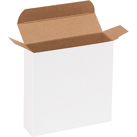1 1/4 x 4 13/16 x 4 13/16 White Reverse Tuck Mailers 1 1/4 x 4 13/16 x 4 13/16 White Reverse Tuck Mailers