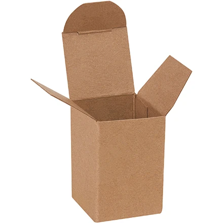 1 1/2 x 1 1/2 x 2 1/4 Kraft Reverse Tuck Mailers